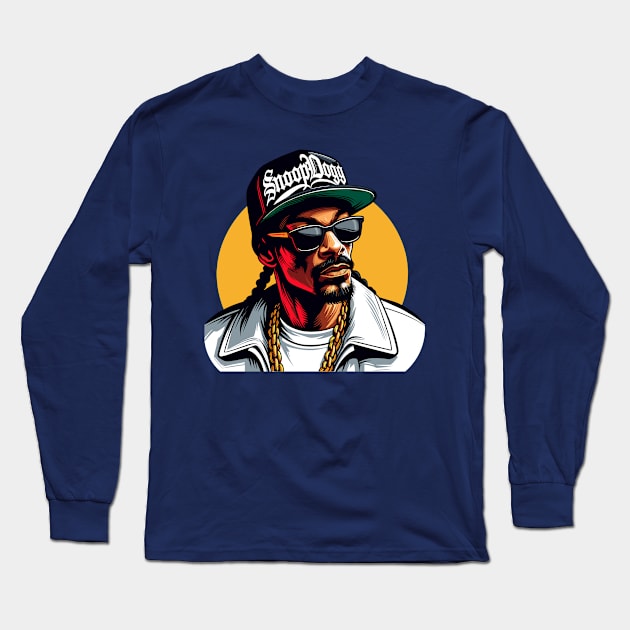 Snoop Dogg 1 Long Sleeve T-Shirt by Bentonhio